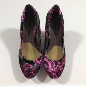 COPY - *Madden Girl Pink & Purple Floral Round Toe Wedges